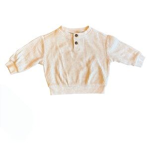 Old Navy Cream Textured Knit Top